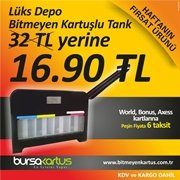 4 renk lüx bitmeyen kartuş sistemi, KDV ve kargo dahil, 32 TL yerine 16.90 TL. %45 indirim fırsatını kaçırmayın..