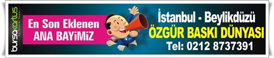 En son eklenen Bitmeyen Kartuş ANA BAYİSİ "Özgür Baskı Dünyası", İstanbulumuza hayırlı olsun...