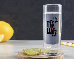 Kişiye Özel Renkli Baskılı The Wife Tasarımlı Vodka Bardağı-1