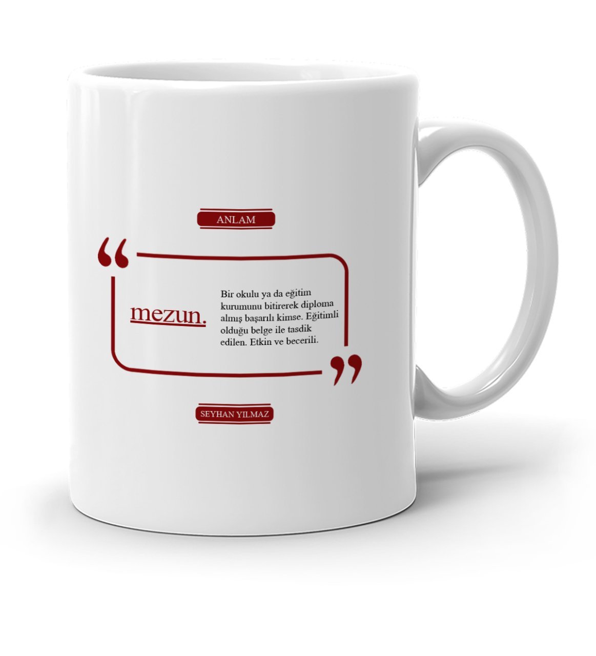 Kişiye Özel Mezun Beyaz Kupa Bardak - 2