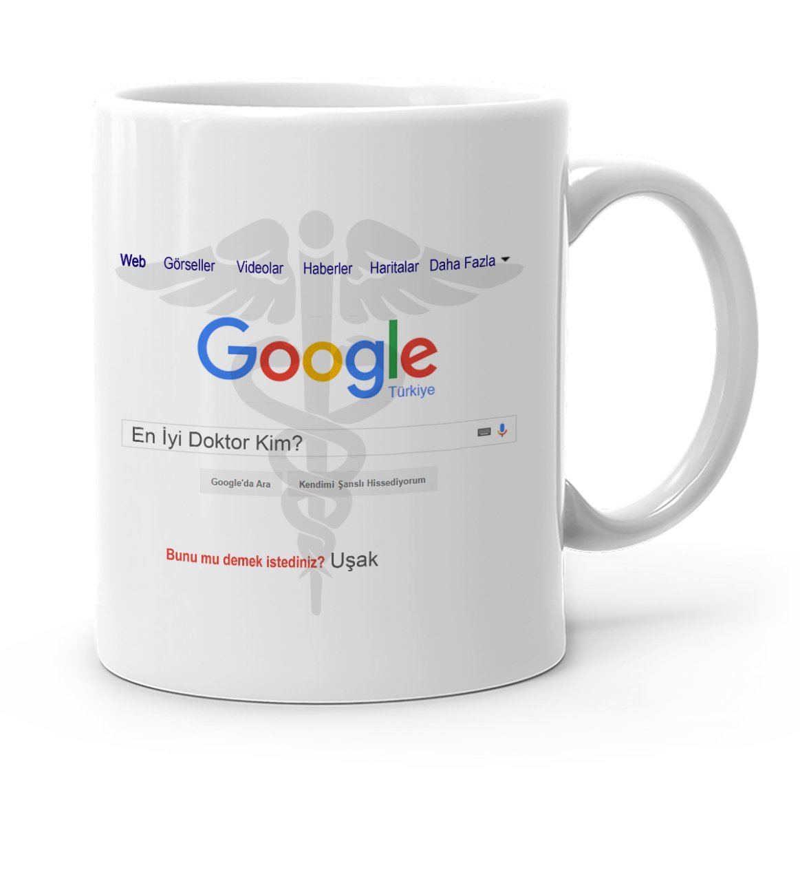 Kişiye Özel Google En İyi Doktor Beyaz Kupa Bardak - 1