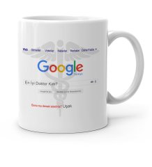 Kişiye Özel Google En İyi Doktor Beyaz Kupa Bardak - 1