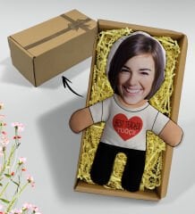 BK Gift Hediye Kutusunda Kişiye Özel Best Teacher Tasarımlı Bebek Yastık-2, Öğretmene Hediye, Öğretmenler Günü Hediyesi