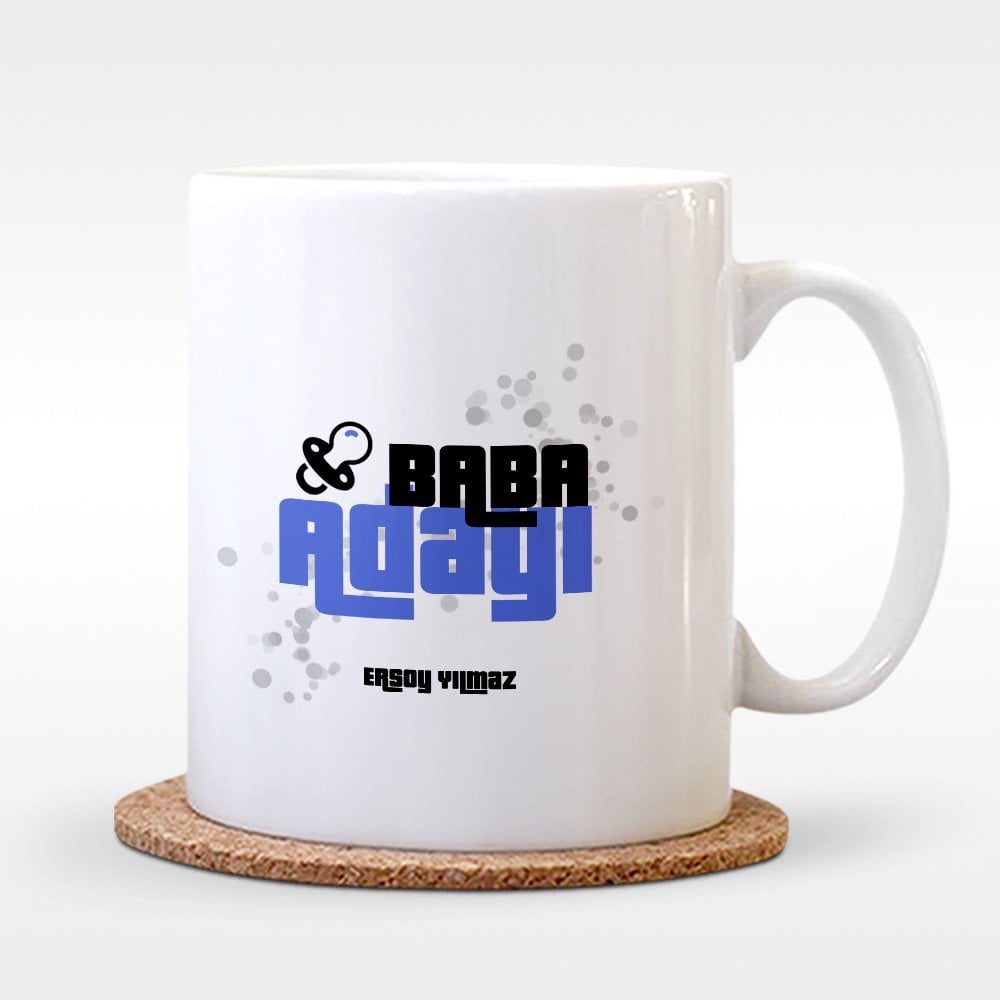 Kişiye Özel Baba Adayı Tasarımlı Beyaz Kupa Bardak - 6