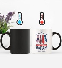 Babalar Gününe Özel Karizmatik Babam Sihirli Kupa Bardak - 1