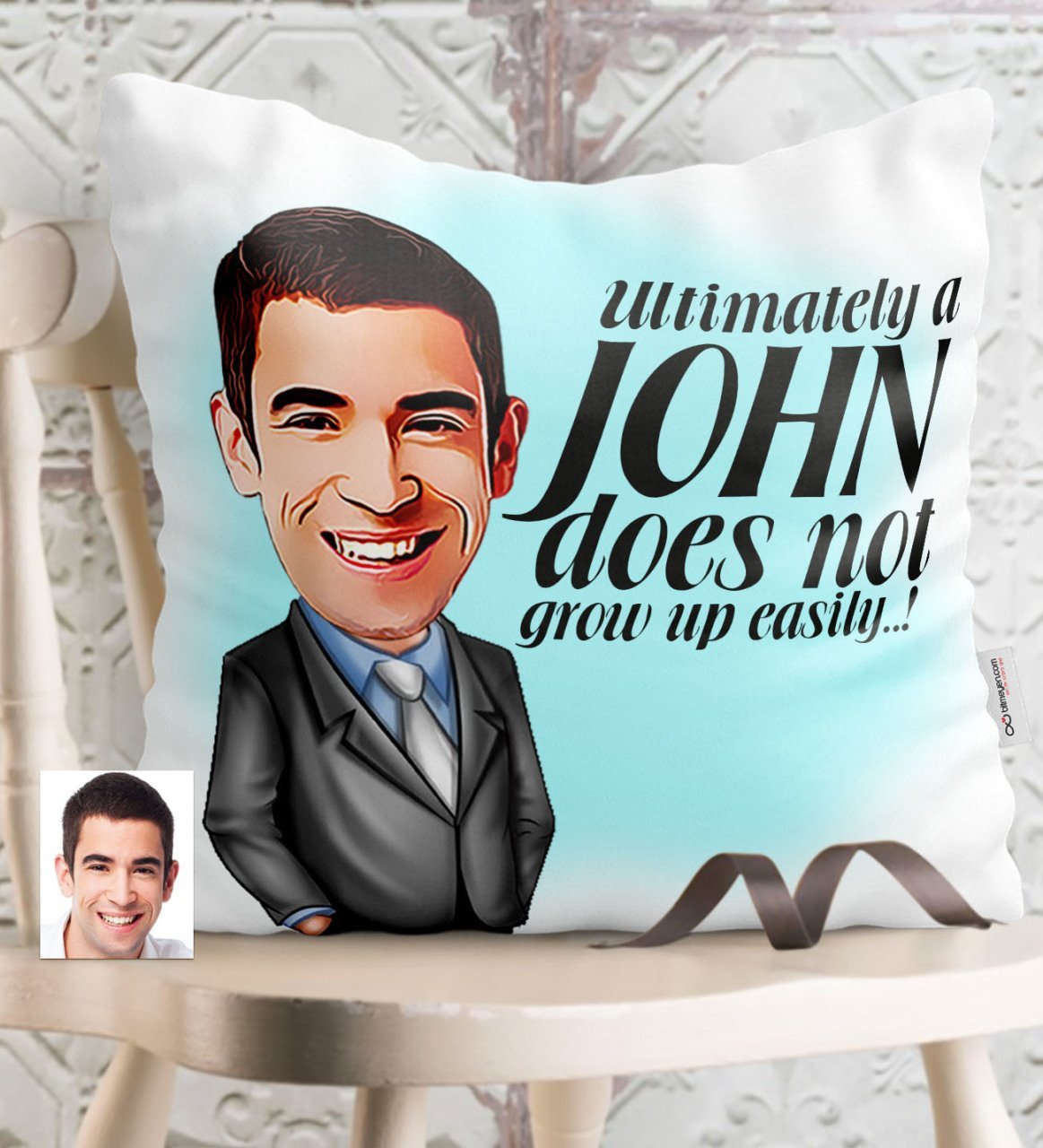 Personalized Not Grow Up Easily Cartoon White Pillow - 2