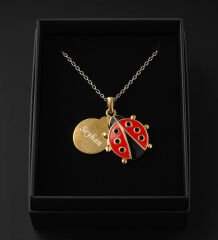 BK Gift Kişiye Özel Tavşan Ayıcık & Kupa & Mum & Uğur Böceği Kolye & Ahşap Not Tutacağı & Hediye Notu Hediye Seti, Arkadaşa Hediye
