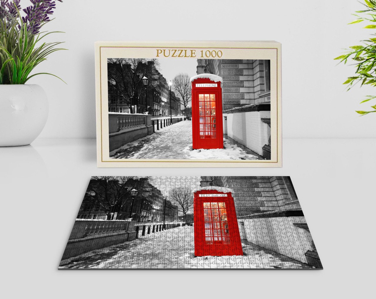 BK Home Londra Manzara 1000 Parça Profesyonel Puzzle-13