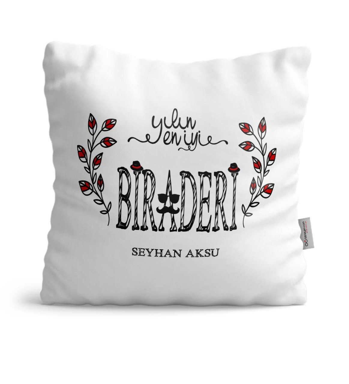 Kişiye Özel Yılın En İyi Biraderi Saten Yastık