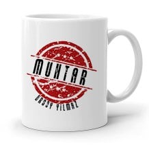 Kişiye Özel Mesleki Muhtar Tasarımlı Beyaz Kupa Bardak - 1
