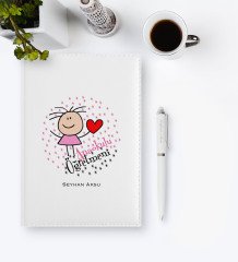 Kişiye Özel Anaokulu Öğretmeni 2023 Deri Ajanda & Kalem Hediye Seti - 5