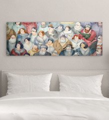 BK Gift Yatak Odası Konseptli Panorama Kanvas Tablo 100x35cm-13