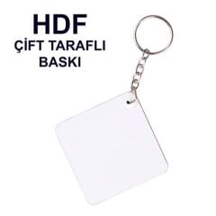 HDF Çift Taraflı Anahtarlık - Kare