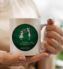 BK Gift Kişiye Özel Öğretmenler Günü Tasarımlı Beyaz Kupa Bardak - 16, Öğretmene Hediye, Öğretmenler Günü
