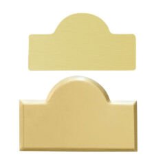 Lüks Kubbeli Metal Yaka İsimliği (Altın)