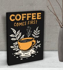 BK Gift Coffe Tasarımlı Dekoratif Mini Kanvas Tablo 15x20cm-4