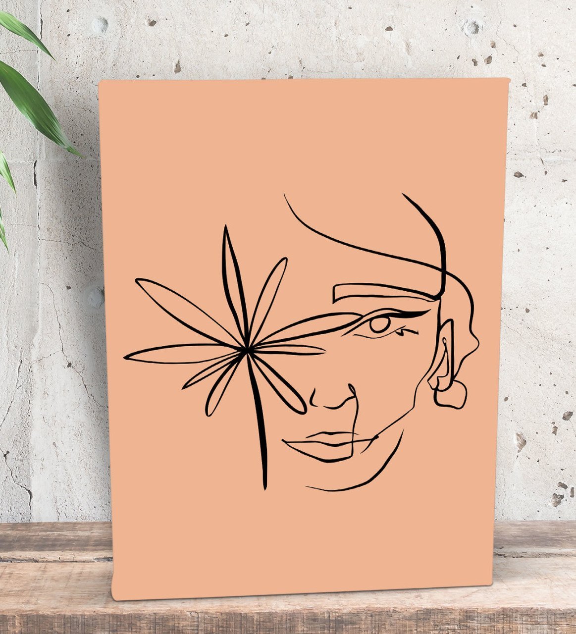 BK Gift Minimalist Art Tasarımlı Dekoratif Mini Kanvas Tablo 15x20cm-5