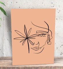BK Gift Minimalist Art Tasarımlı Dekoratif Mini Kanvas Tablo 15x20cm-5