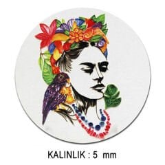 Sublimasyon Eko. MDF Bardak Altlığı 5 mm - Yuvarlak