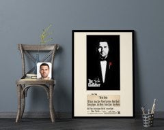 Kişiye Özel Godfather Baba Tasarımlı Kanvas Tablo 70x100cm-5