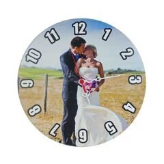 Sublimasyon Eko.MDF Yuvarlak Saat 28 cm