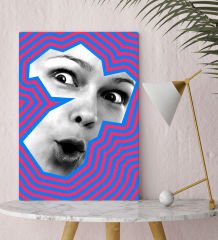 Bk Gift Fantastic Tasarımlı Kanvas Tablo-29 30X50CM Ev Dekorasyonu, Ev Hediyesi