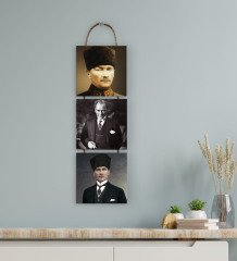 BK Gift 3 Parça İpli Ahşap Tablo Seti-55