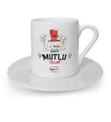 Kişiye Özel Mutlu Yıllar Türk Kahvesi Fincanı - 1