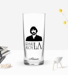 Kişiye Özel Renkli Baskılı Rakı Koy La Tasarımlı Rakı Bardağı-1