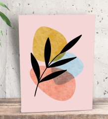 BK Gift Minimalist Style Tasarımlı Dekoratif Mini Kanvas Tablo 15x20cm-1