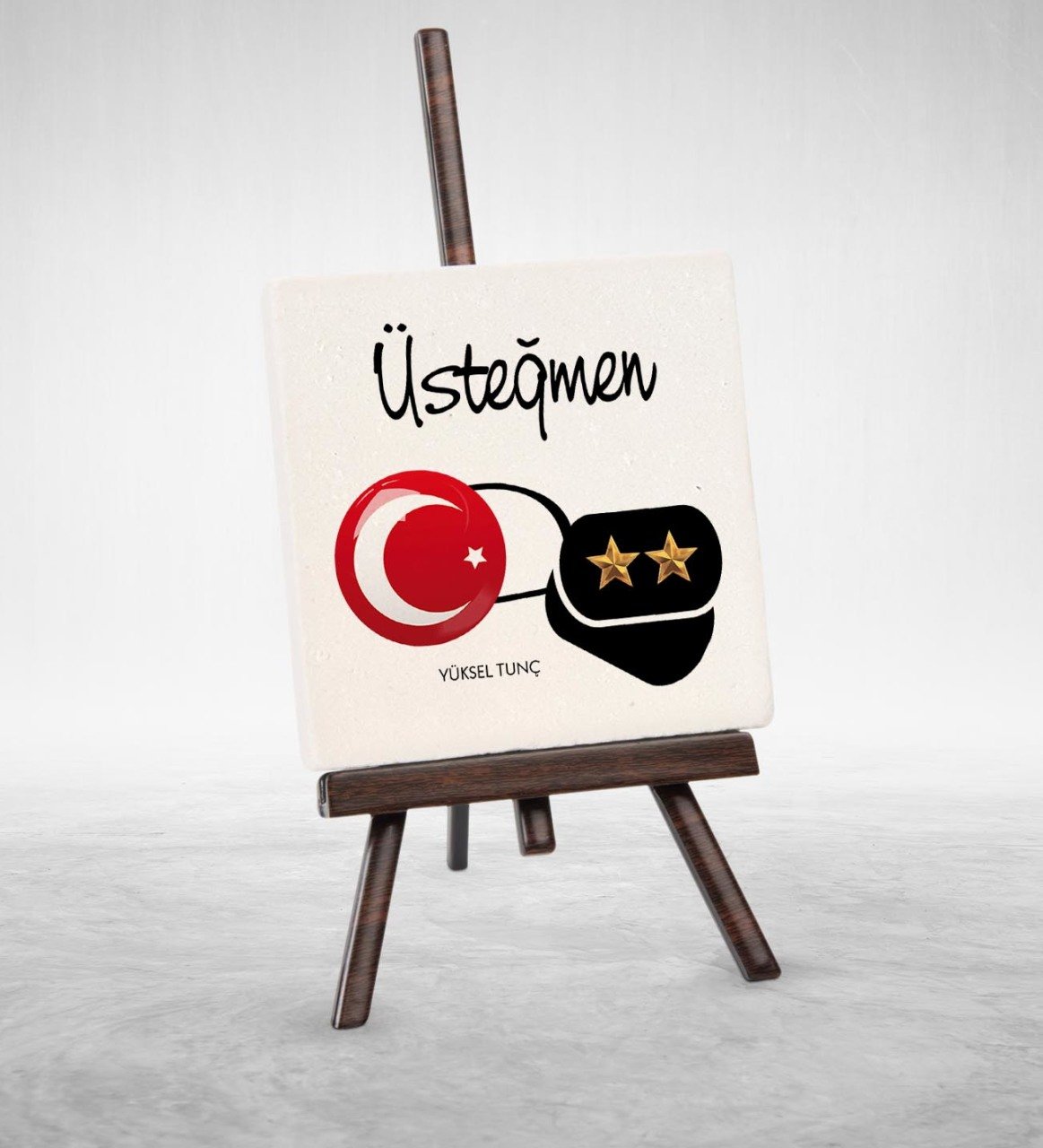 Kişiye Özel Mesleki Üsteğmen Şovaleli Doğal Taş