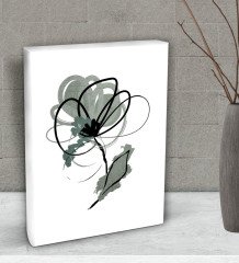 BK Gift Minty Flower Tasarımlı Dekoratif Mini Kanvas Tablo 15x20cm-1