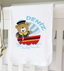 BK Kids Kişiye Özel 9 Parça Beyaz Hastane Çıkışı ve Battaniye Hediye Seti, Yeni Doğan Bebek Giyim Hediyesi-1