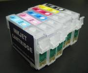 EPSON T0801-T0806 UYUMLU Kolay Dolan Kartuşlar (DOLU) Claria MÜREKKEPLİ - P50/ PX650/ PX660/ PX700/ PX720/ PX800/ PX810/ PX830/ R265/ R285/ R360/ RX560/ RX585/ RX685