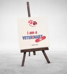 Kişiye Özel Mesleki Veteriner Hekim Şovaleli Doğal Taş - 1