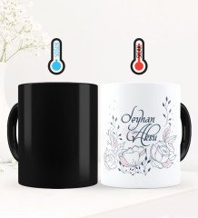 Kişiye Özel Sevgili Temalı Sihirli Kupa Bardak - 95