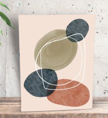 BK Gift Modern Art Tasarımlı Dekoratif Mini Kanvas Tablo 15x20cm-3