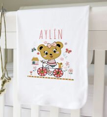 BK Kids Kişiye Özel 9 Parça Beyaz Hastane Çıkışı ve Battaniye Hediye Seti, Yeni Doğan Bebek Giyim Hediyesi-6
