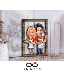BK Gift Kişiye Özel Sevgililer Karikatürlü 3D Ahşap Tablo, Sevgiliye Hediye, Sevgililer Günü Hediyesi, Yıl Dönümü Hediyesi, Doğum Günü Hediyesi-57