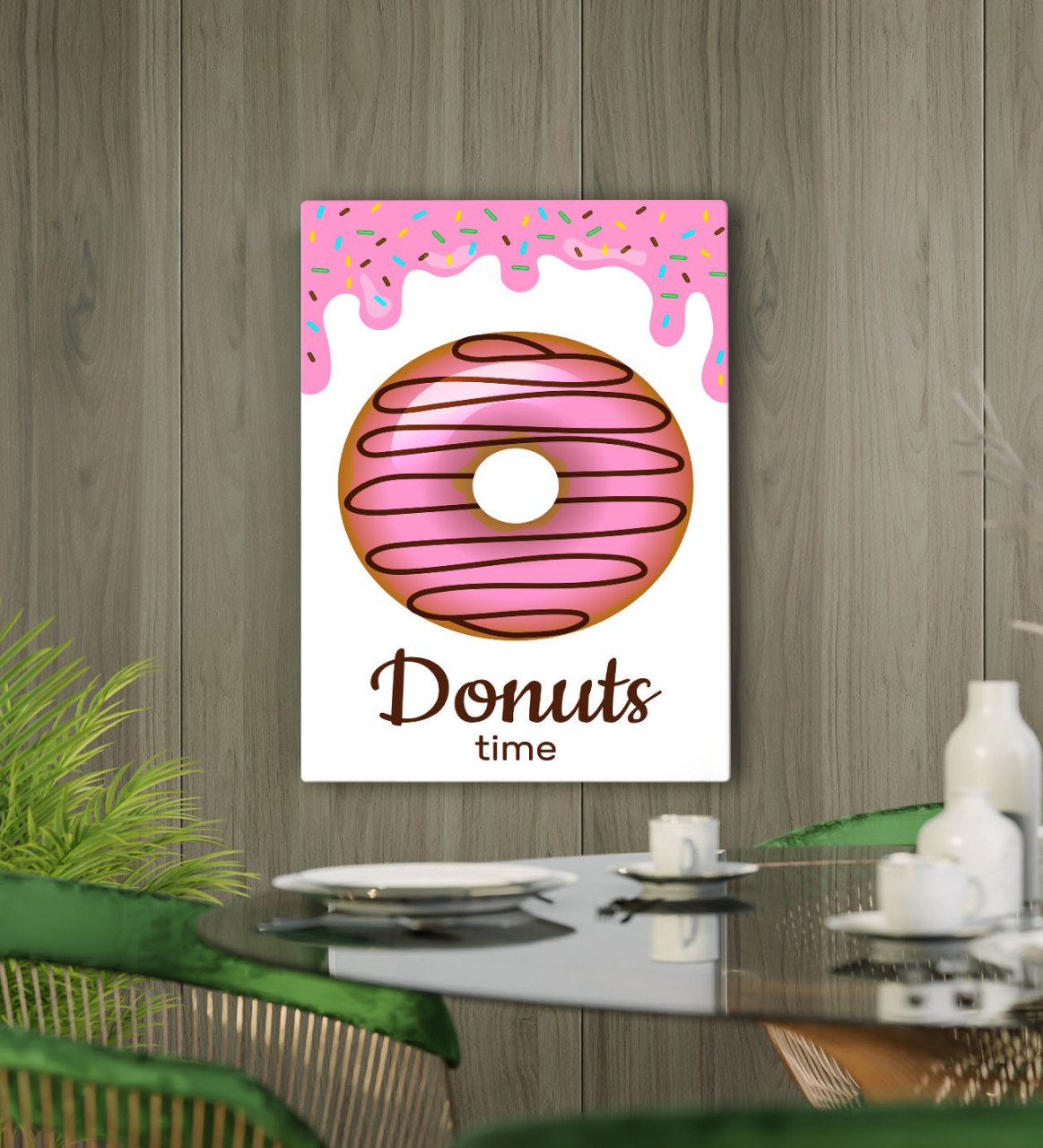 BK Gift Cafe & Bar & Restaurant Konseptli Kanvas Tablo 50x70cm-22