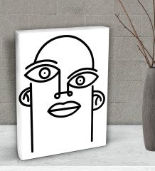 BK Gift Picasso Style Tasarımlı Dekoratif Mini Kanvas Tablo 15x20cm-1
