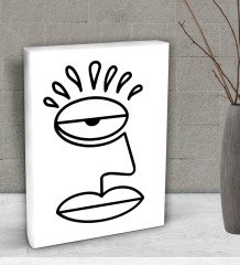 BK Gift Picasso Style Tasarımlı Dekoratif Mini Kanvas Tablo 15x20cm-2
