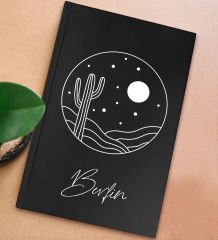 BK Gift Kişiye Özel İsimli Sert Kapaklı Siyah Lastikli Defter , Arkadaşa Hediye, Yeni İş Hediyesi, Doğum Günü Hediyesi-5