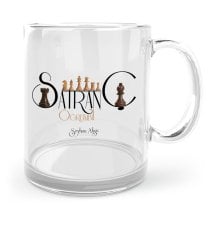 Kişiye Özel Satranç Öğretmeni Cam Kupa Bardak