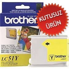 Brother LC51Y Sarı Orjinal Kartuş - DCP-350C (U) (T1530)