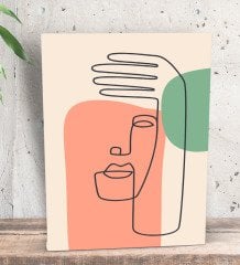 BK Gift Picasso Style Tasarımlı Dekoratif Mini Kanvas Tablo 15x20cm-5