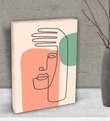 BK Gift Picasso Style Tasarımlı Dekoratif Mini Kanvas Tablo 15x20cm-5