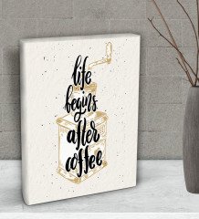BK Gift Coffee Tasarımlı Dekoratif Mini Kanvas Tablo 15x20cm-42