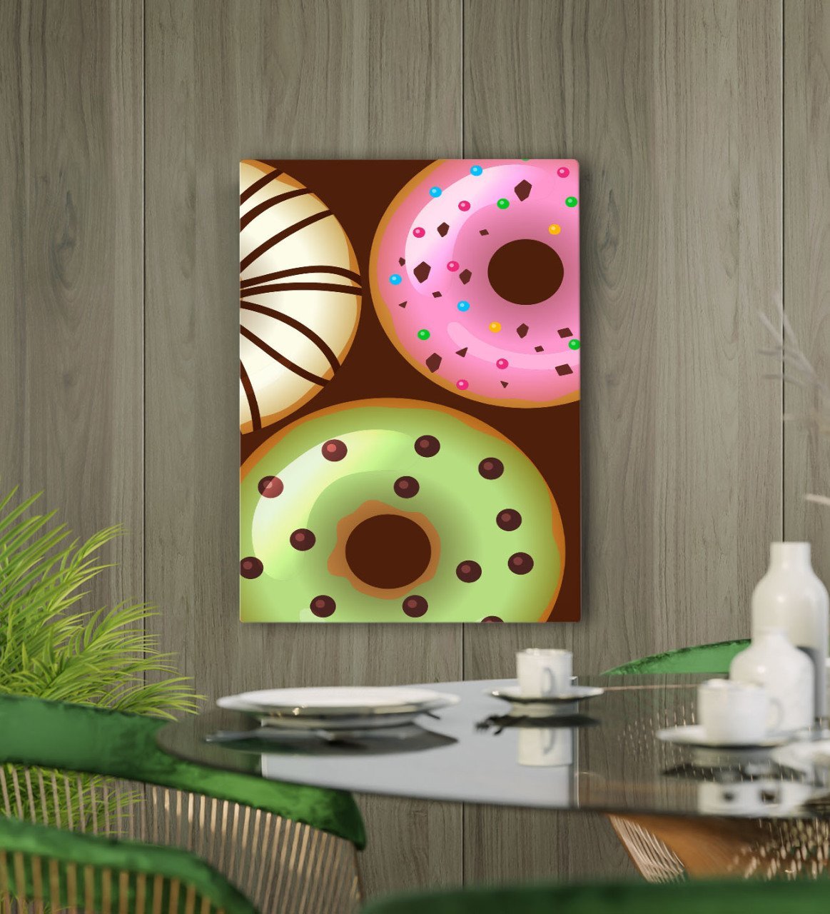 BK Gift Cafe & Bar & Restaurant Konseptli Kanvas Tablo 50x70cm-25