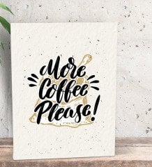 BK Gift Coffee Tasarımlı Dekoratif Mini Kanvas Tablo 15x20cm-44